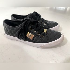 Guess black leather sneakers